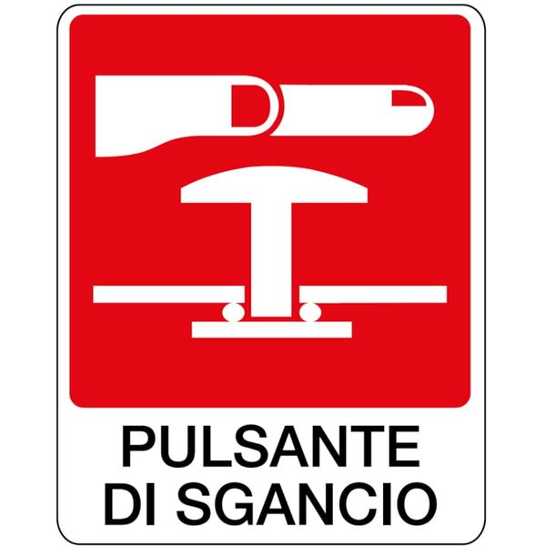 Fire sign - Al - Dimensions: 150x175 mm image 1