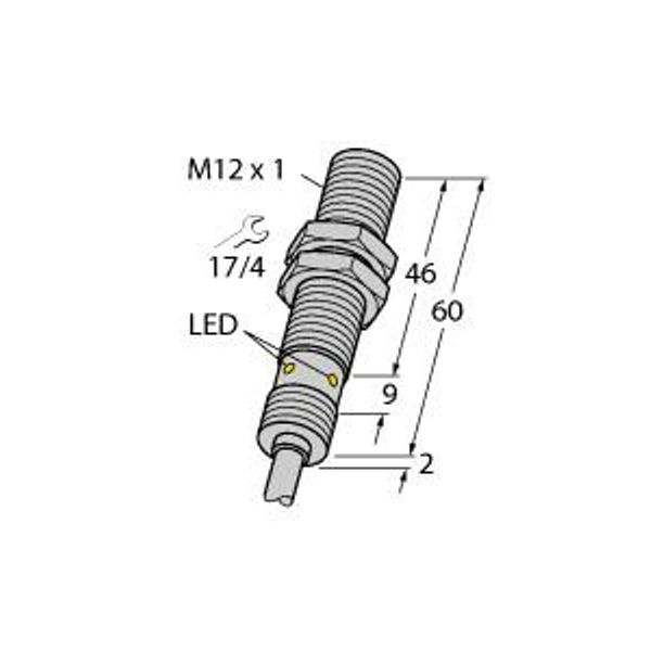 Inductive Sensor For the Food Industry   BI4U-EM12EWD-VP6X image 1