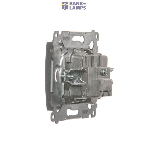 Rotary-push dimmer, Bronze matt, metalic image 1