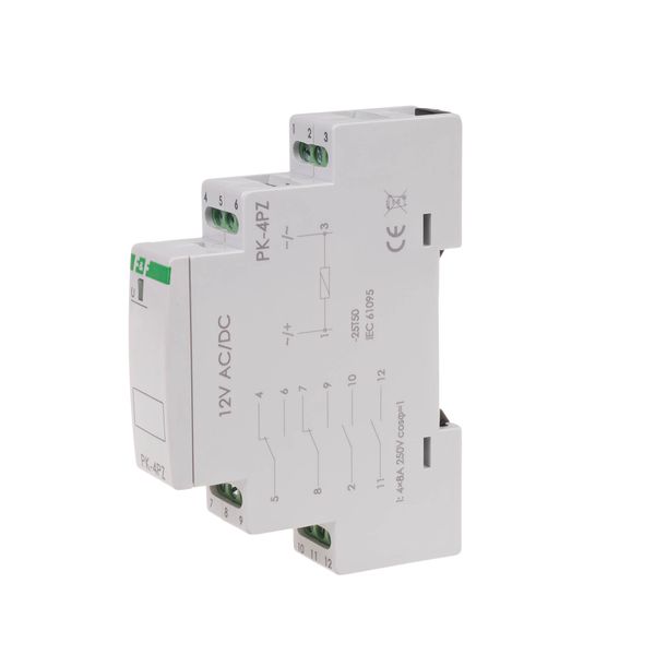 electromagnetic relay PK-4PZ 12V image 1