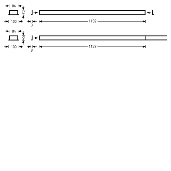 Recessed luminaires Solvan Flow C Diffuser White rectangular ETDD 22W 3500lm Lambertian (L) IK03 3 SDCM image 1