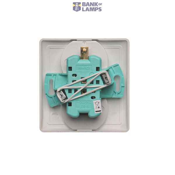 Single button for switches and push buttons, white matt image 1