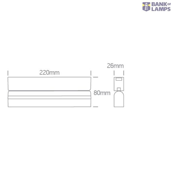 BLACK 12W CCTV 48V IP20 ADJUSTABLE FLAT MAGNETIC image 2