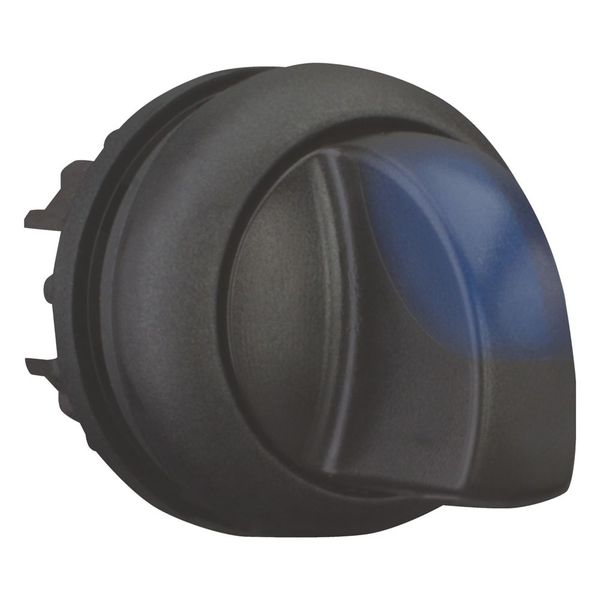 M22S-WRLK3-B Illuminated selector switch actuator, RMQ-Titan, With thumb-grip, maintained, 3 positions, Blue, Bezel: black image 9