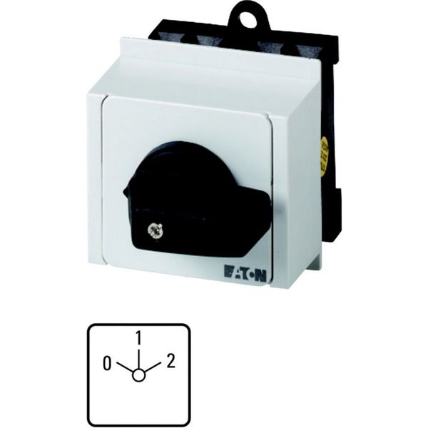 T0-3-8451/IVS Changeoverswitches, T0, 20 A, service distribution board mounting, 3 contact unit(s), Contacts: 6, 60 °, maintained, With 0 (Off) position, 0-1-2, Des image 6