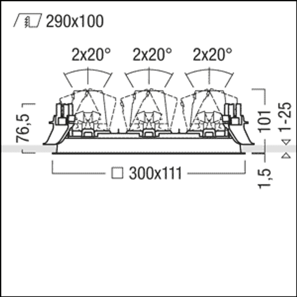 DIAMO MD GIMBAL FRAME Q3 WH WH - Installation frame image 2
