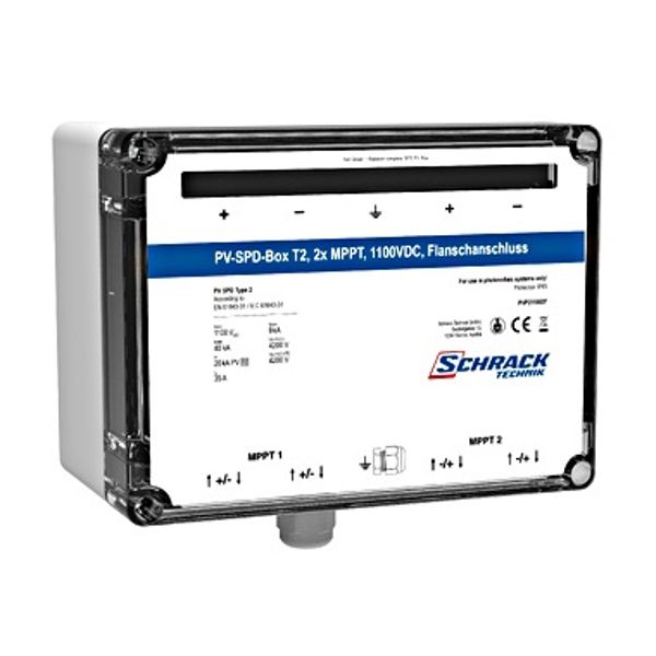 PV-SPD-Box T2, 2x MPPT, 1100VDC, flange connection image 1