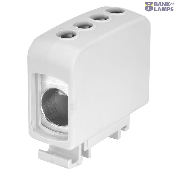 AL/CU universal rail-mounted terminal block ZGG1x35...95s grey image 1