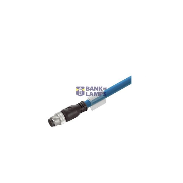 Ethernet Railway Cable (assembled), M12 D-code – IP 67 straight pin, O image 1