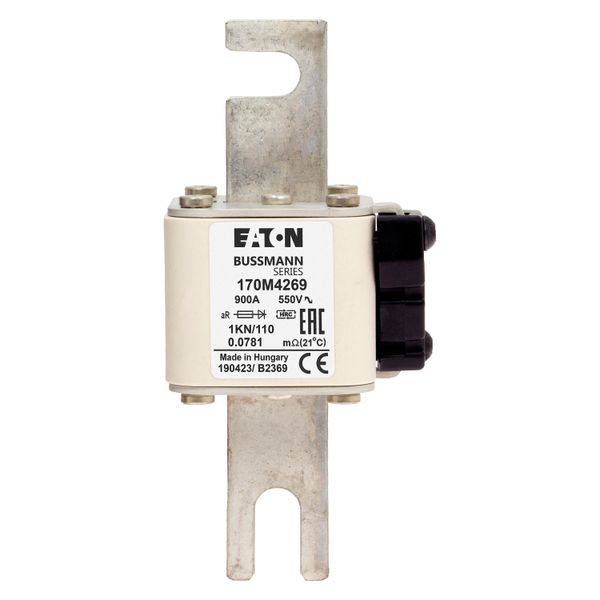 Fuse-link, high speed, 450 A, AC 690 V, size 1, 53 x 69 x 111 mm, aR, IEC, type K indicator image 2