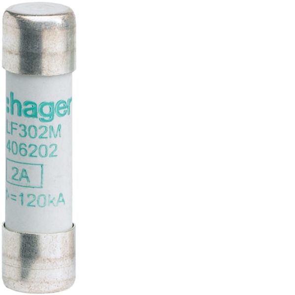 Cylindrical fuse-links for industrial applicationsVEL.10X38,2A AM,500VAC LF302M image 1