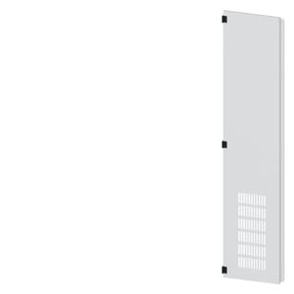 SIVACON, door half, left, with ventilation openings, IP20, H: 2200 mm, W: 450 mm, RAL image 2