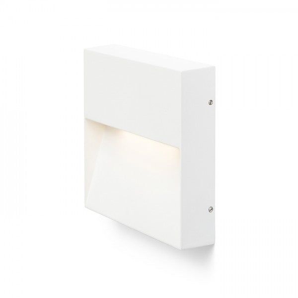 AQILA SQ wall white 230V LED 6W IP54 3000K image 1