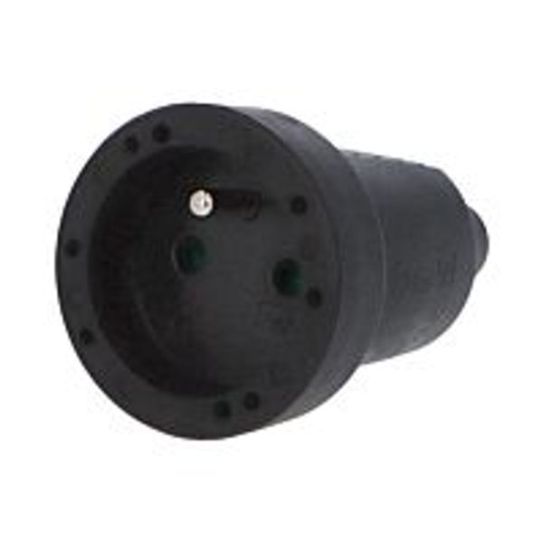 Coupling 2107 IP20, RUBBER, black image 1