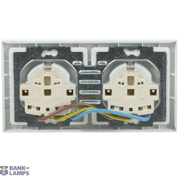 Schuko Socket Outlet 2-gang image 1