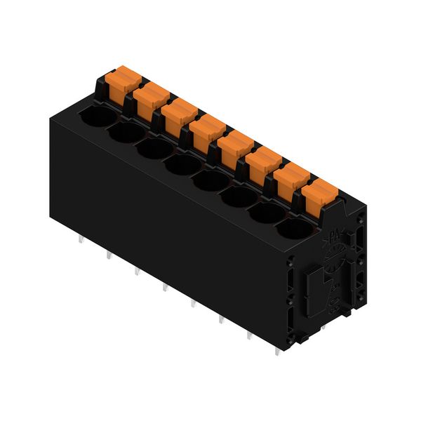 Printed circuit board terminals, 5.08 mm, Number of poles: 8, 180°, Solder pin length (l): 3.5 mm, tinned, black, PUSH IN with actuator, Clamping range, max. : 2.5 mm², Box image 2
