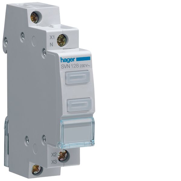 Clear Double indicator light 230VAC image 1