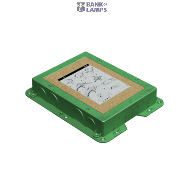 Platic housing for concrete floor, KF, Rectangular image 1