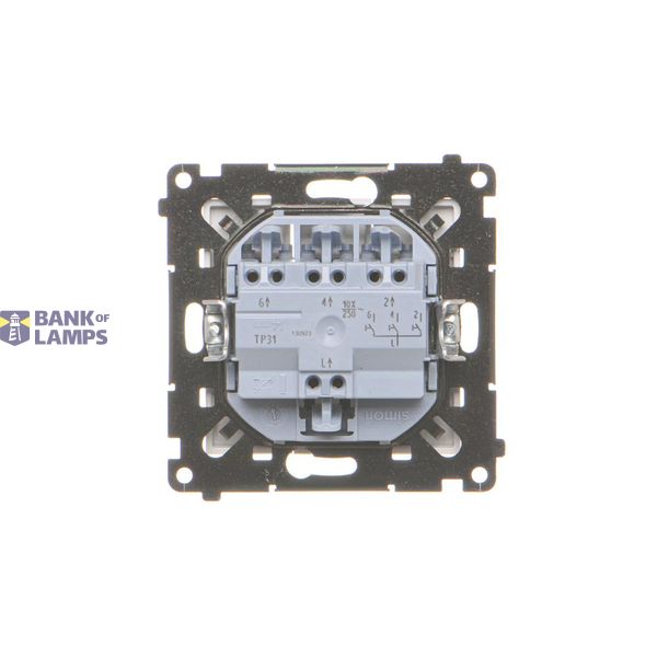 Splash-proof intermediate switch with indicator light, IP54, 10AX, Screw, white image 1