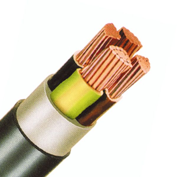 PVC Insulated Heavy Current Cable 0,6/1kV EYY-O 4x6re bk (The price is shown without markup on metals. Request a quote for accurate information) image 1