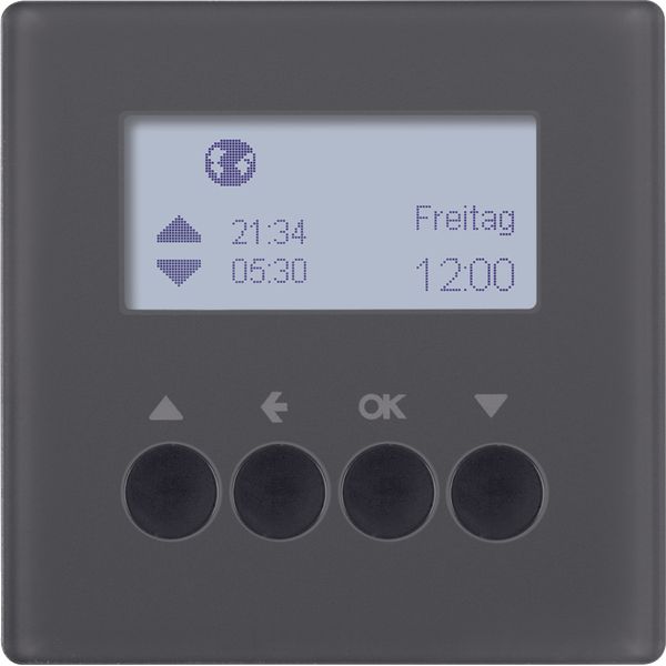 Blind time switch, display, Q.1/Q.3, ant. velvety, lacq. image 1