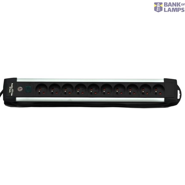 Premium-Alu-Line extension socket 10-way 3m H05VV-F 3G1.5 *FR/BE* image 1
