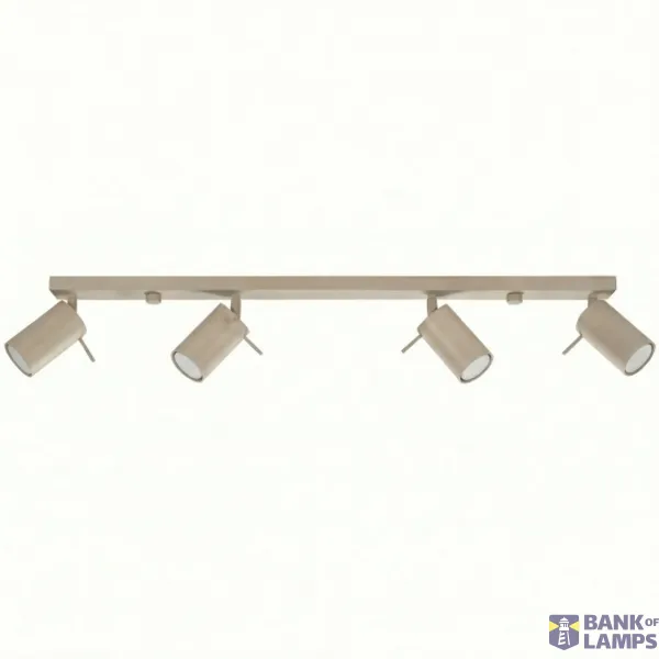 Ceiling lamp RING 4L taupe image 1