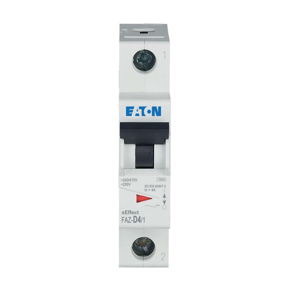 Miniature circuit breaker (MCB), 4 A, 1p, characteristic: D image 12