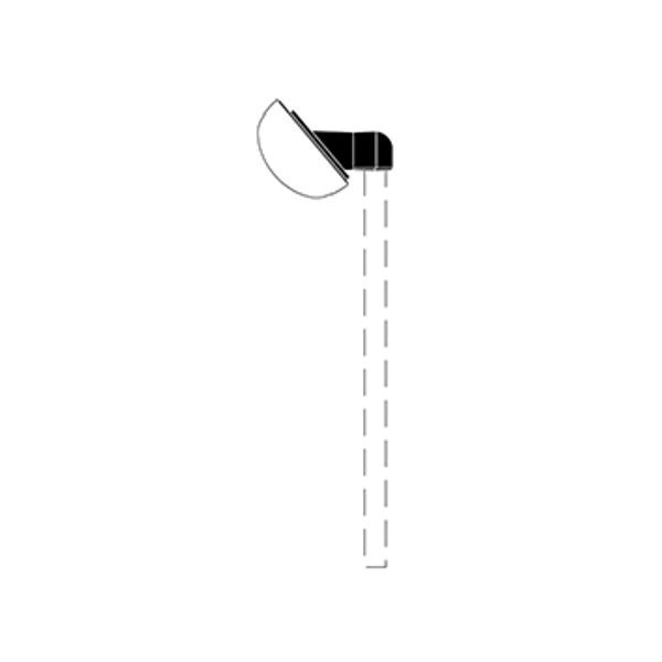 CHIP CORNER BRACKET 42MM MAST BLACK image 2