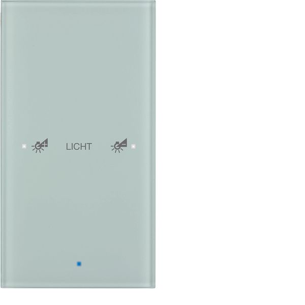 KNX glass sensor 1gang comf, intg bus coupl. unit, KNX-TS sensor, glas image 1