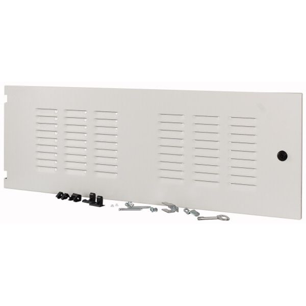 XTSZDSQV4L-H350W1000 Section wide door, ventilated, left, HxW=350x1000mm, IP42, grey image 1