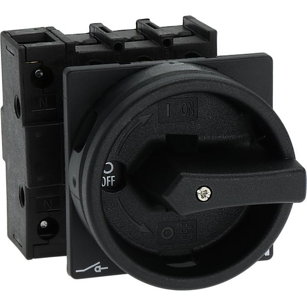 P1-32/EA/SVB-SW/N Main switch, P1, 32 A, flush mounting, 3 pole + N, STOP function, With black rotary handle and locking ring, Lockable in the 0 (Off) position image 21