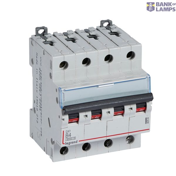MCB - DX³ 6000 - 10 kA - 4P - 400 V~ - 4 A - B curve image 2