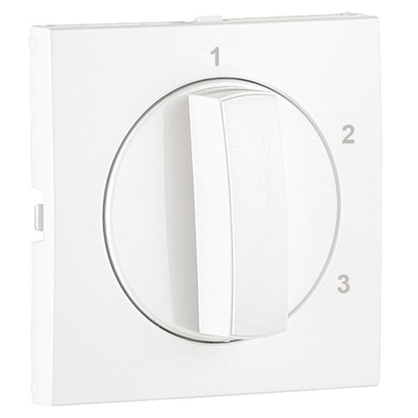 COVER PLATE F/3 POSIT ROTARY SWITCH WHITE image 1