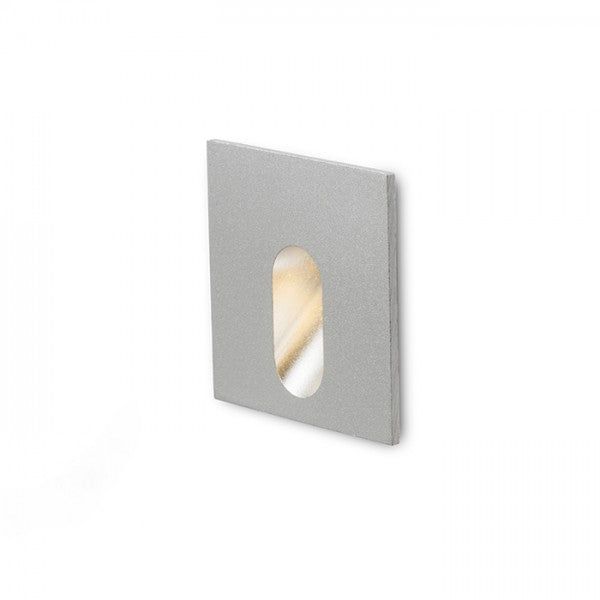 MEMPHIS SQ wall recessed silver grey 230V LED 3W 60° 3000K image 1