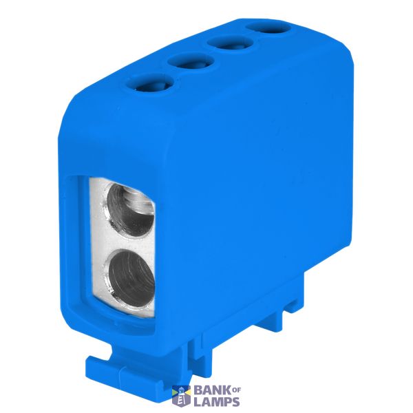 AL/CU universal rail-mounted terminal block ZGG2x35/2x35n blue image 1
