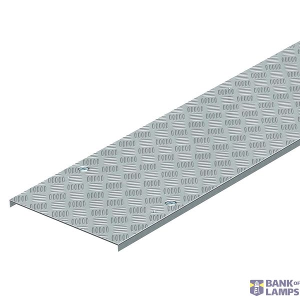 DRL BKS10 ALU Chequer plate cover with clamping spring 100x1000 image 1
