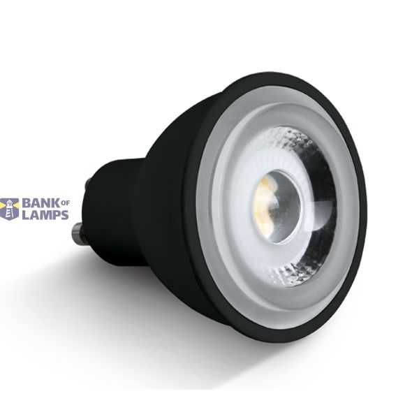 BLACK COB 6W WW GU10 60deg 230V image 1