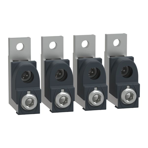 aluminium cable connectors, TransferPacT, for 2 cables 50 to 120 mm², Frame 250A, 4P, set of 4 image 1