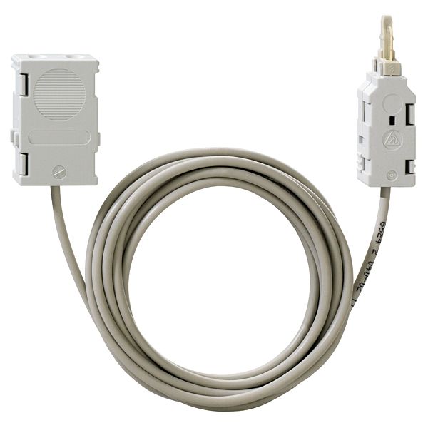Test cord with test plug for VE 10 LSA, 2-pin, with 2 sockets, 2000 mm image 1
