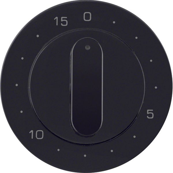 Centre plate for mechanical timer, R.1/R.3, black glossy image 1