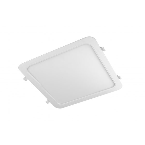 LED luminaire MAXIS, 24 W, 1950 lm, CCT, AC220-240V, IP44, recessed, square, white image 1