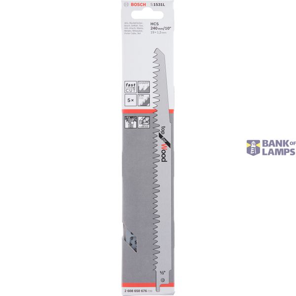 Reciprocating saw blade S 1531 L 5 pcs. image 2