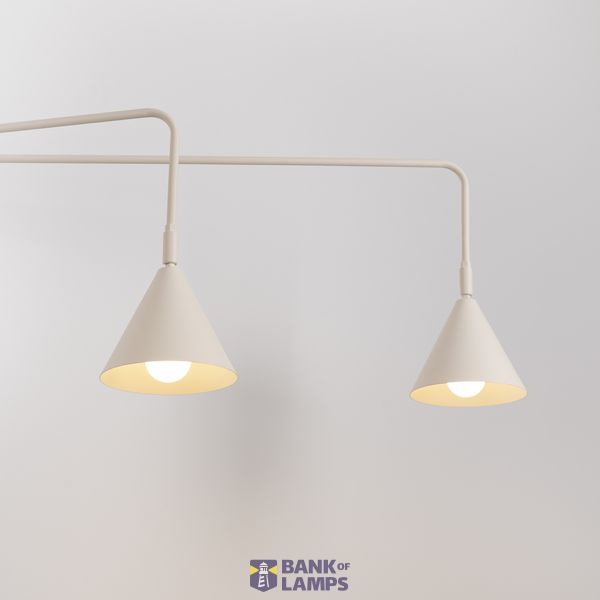Wall lamp NOX 2 beige with a switch image 7