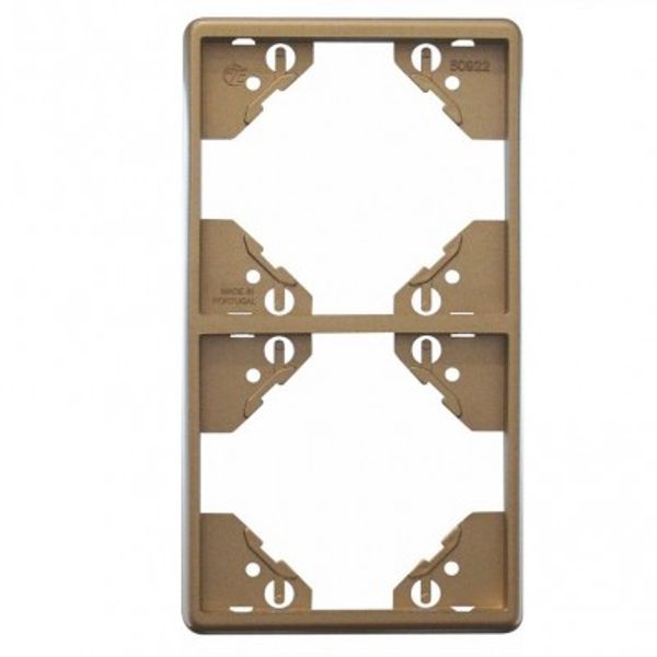 DOUBLE VERTICAL FRAME CHAMPAGNE image 1