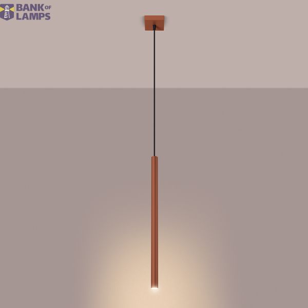 HANGING LAMP PASTELO 1 RED OCHRE 1XG9 image 5