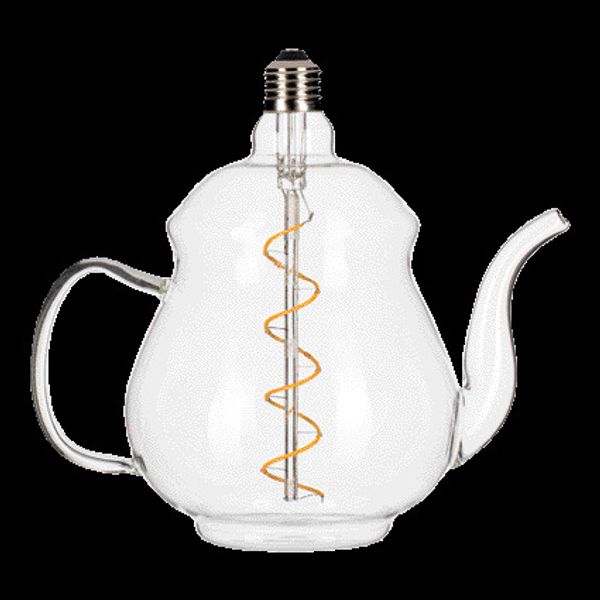 LED Teapot Earl Clear E27 4W 2200K image 2