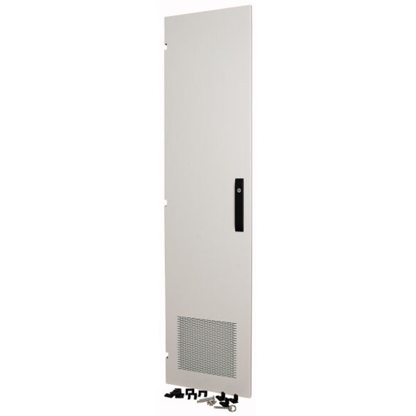 XLSD3L146 Section door, ventilated IP31, hinges left, HxW = 1400 x 600mm, grey image 1