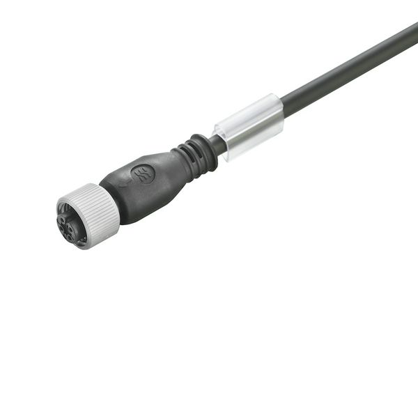 Sensor/actuator line, One end without connector, M12, Number of poles : 3, 10 m, Female socket, straight, Shielded: No, LED: No, Sheath material: PUR, Halogen: No image 2