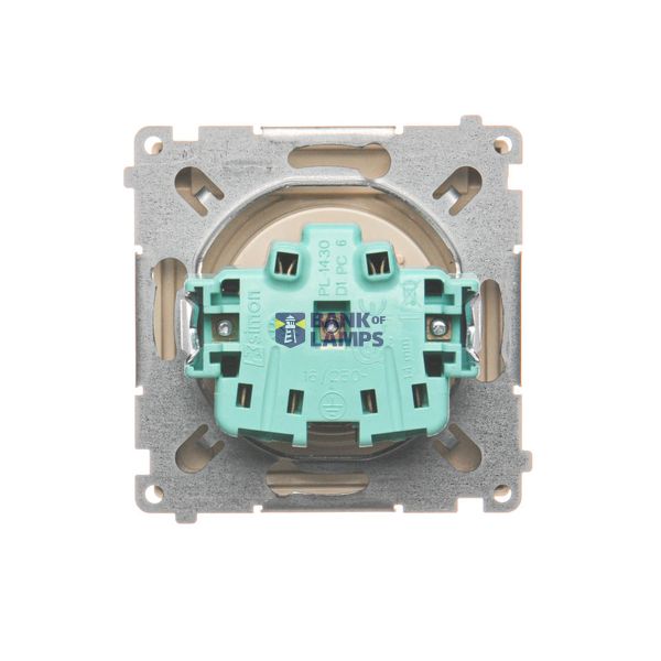 Single fiber optic socket, white image 1